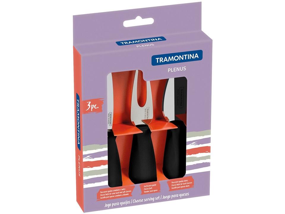 Jogo de Facas para Queijo 3 Peças Tramontina Plenus 23498018 - 1