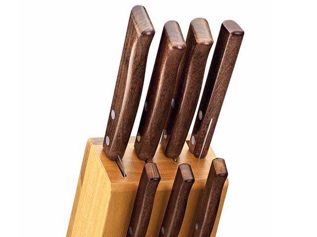 Jogo de Facas Tramontina com Cepo 8 Peças Tradicional - 1