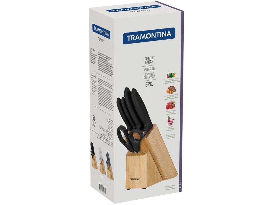 Jogo de Facas Tramontina com Cepo Plenus 23498/015 6 Peças - 2