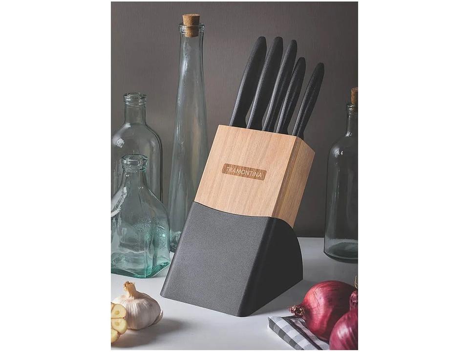 Jogo de Facas Tramontina com Cepo Plenus 23498028 6 Peças - 6