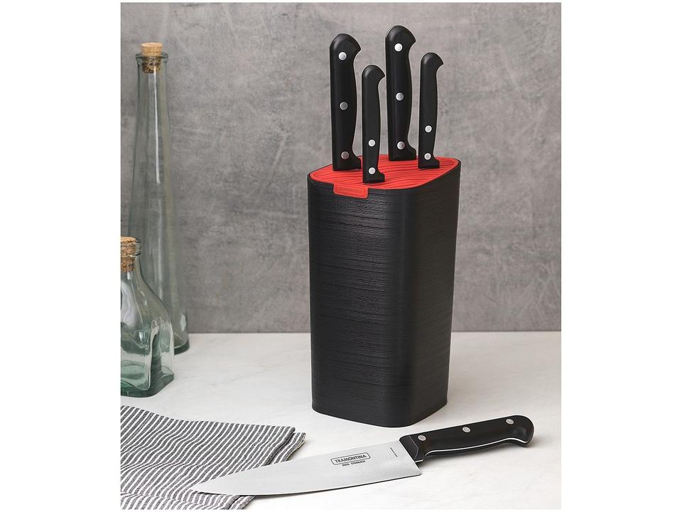 Jogo de Facas Tramontina Inox com Suporte - 1