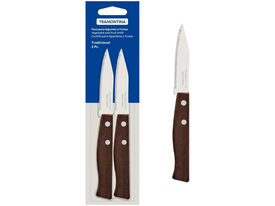 Jogo de Facas Tramontina Inox Tradicional 22270203 2 Peças - 2