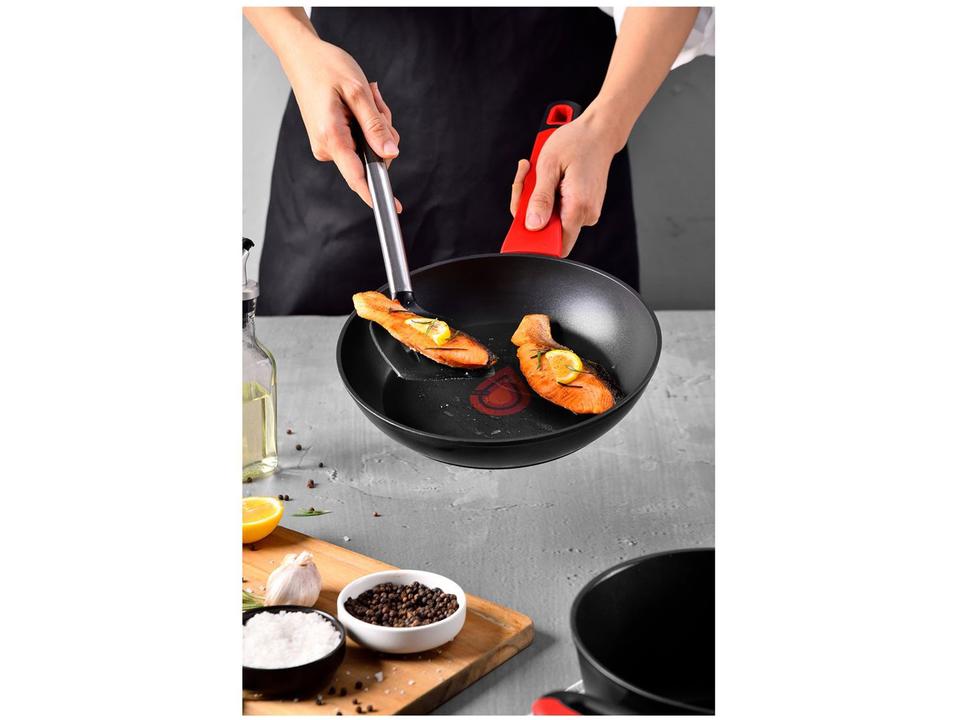 Jogo de Panelas Bergner Antiaderente de Alumínio Preto 4 Peças Chroma - 16