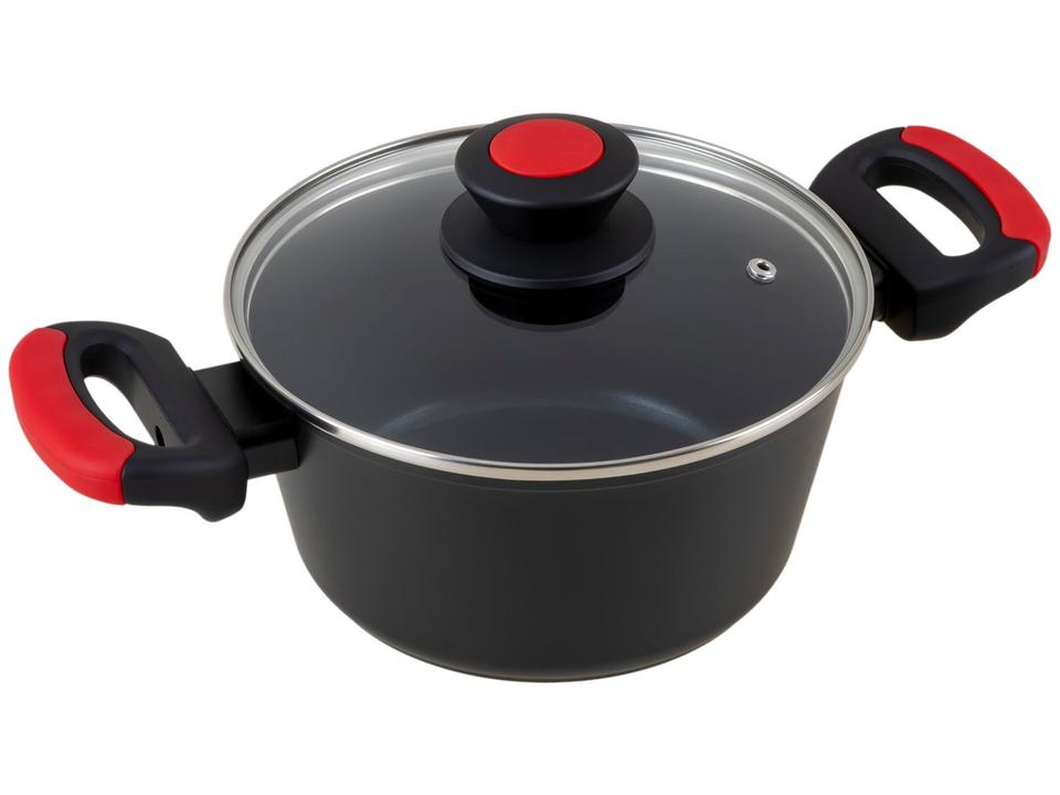 Jogo de Panelas Bergner Antiaderente de Alumínio Preto 4 Peças Chroma - 5