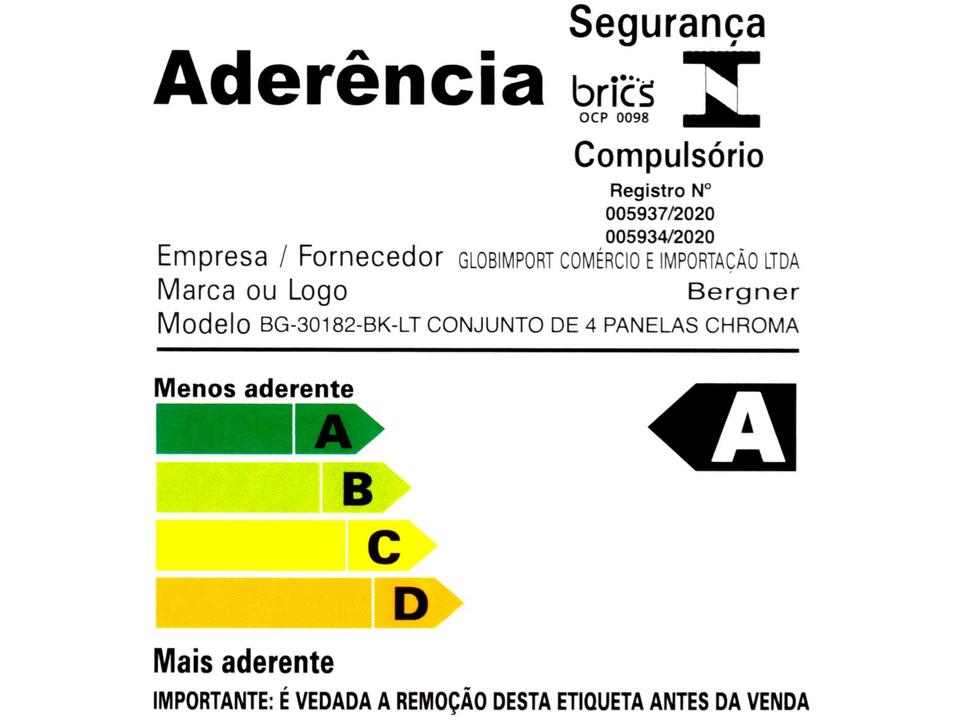 Jogo de Panelas Bergner Antiaderente de Alumínio Preto 4 Peças Chroma - 12