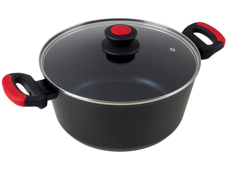 Jogo de Panelas Bergner Antiaderente de Alumínio Preto 4 Peças Chroma - 4