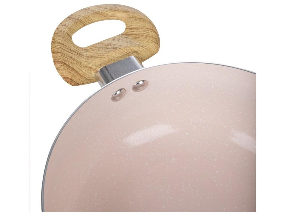 Jogo de Panelas Bianchini Revestimento Cerâmico Antiaderente de Alumínio Bege 5 Peças Provence - 7