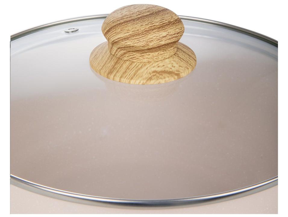 Jogo de Panelas Bianchini Revestimento Cerâmico Antiaderente de Alumínio Bege 5 Peças Provence - 5