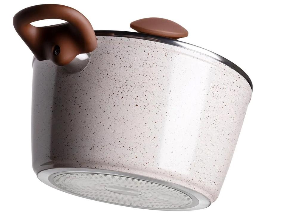 Jogo de Panelas Brinox Cerâmico de Alumínio Vanilla 5 Peças Optima Essentials Ceramic Life - 10