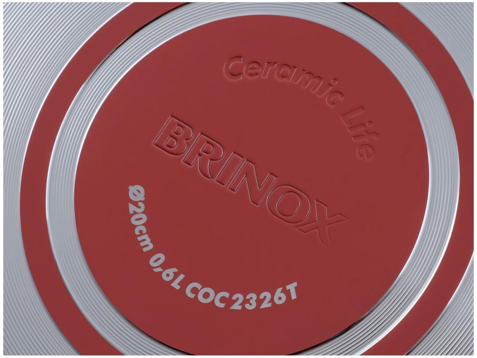 Jogo de Panelas Brinox de Alumínio Rosé 8 Peças Easy - 9