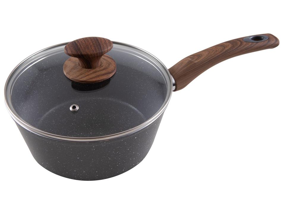 Jogo de Panelas Brinox de Alumínio Stone&Wood Cinza 5 Peças Optima - 6