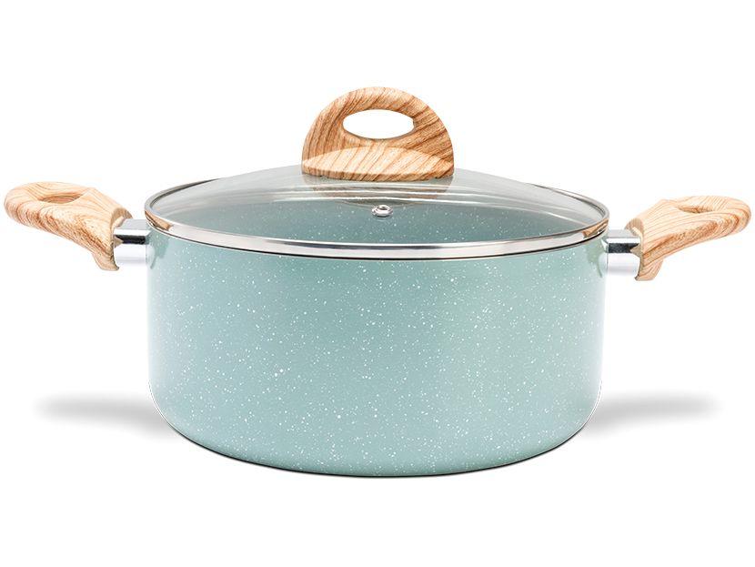 Jogo de Panelas Brinox de Alumínio Verde 5 Peças Botanika - 4