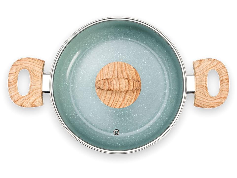 Jogo de Panelas Brinox de Alumínio Verde 5 Peças Botanika - 5