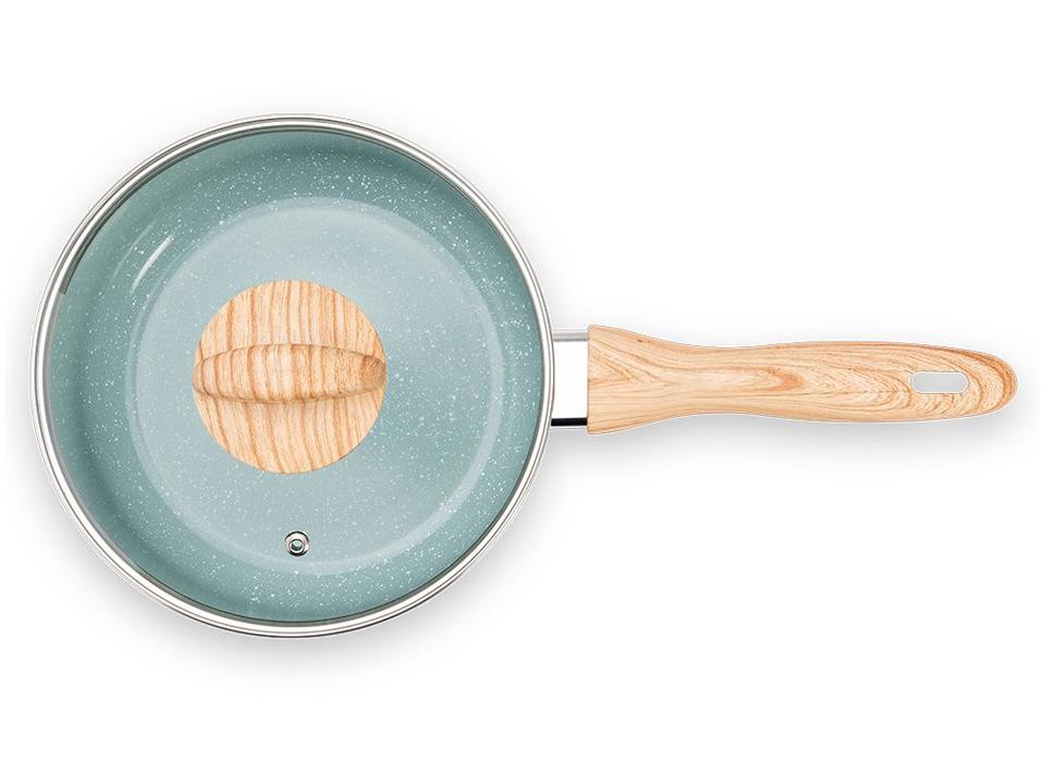 Jogo de Panelas Brinox de Alumínio Verde 5 Peças Botanika - 8