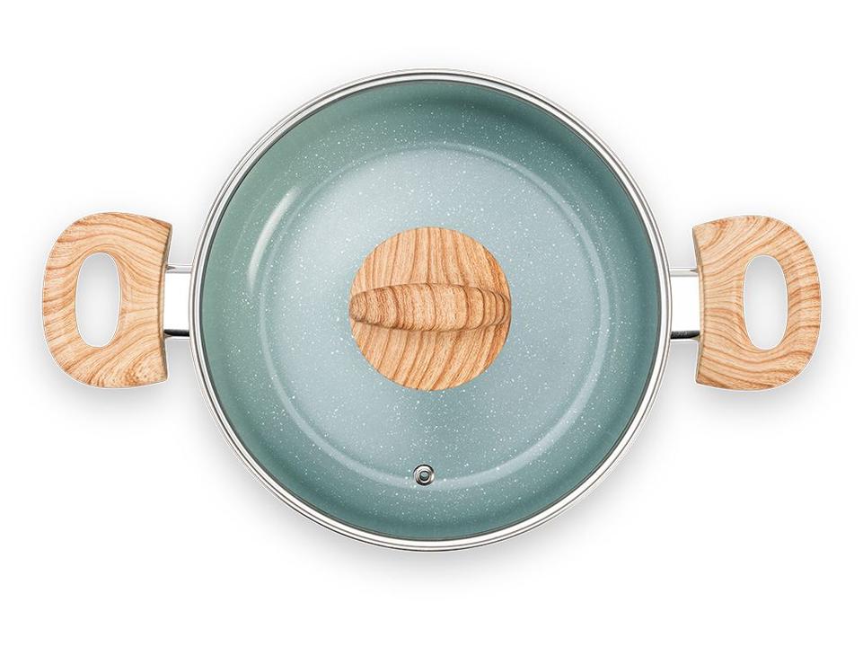 Jogo de Panelas Brinox de Alumínio Verde 6 Peças - 3