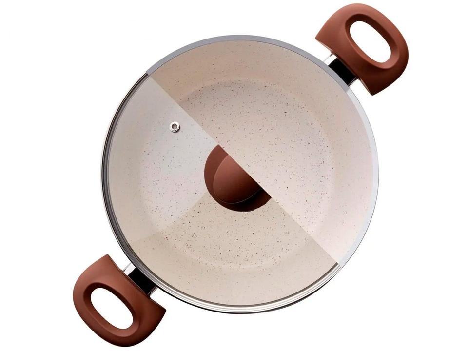 Jogo de Panelas Brinox Revestimento Cerâmico de Alumínio Vanilla 5 Peças Optima CeramicLife - 15