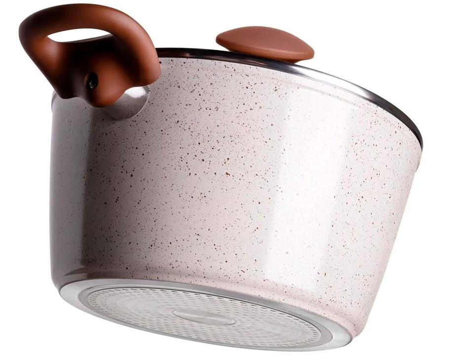 Jogo de Panelas Brinox Revestimento Cerâmico de Alumínio Vanilla 5 Peças Optima - 16