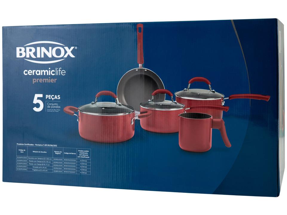 Jogo de Panelas Brinox Revestimento Cerâmico - 11