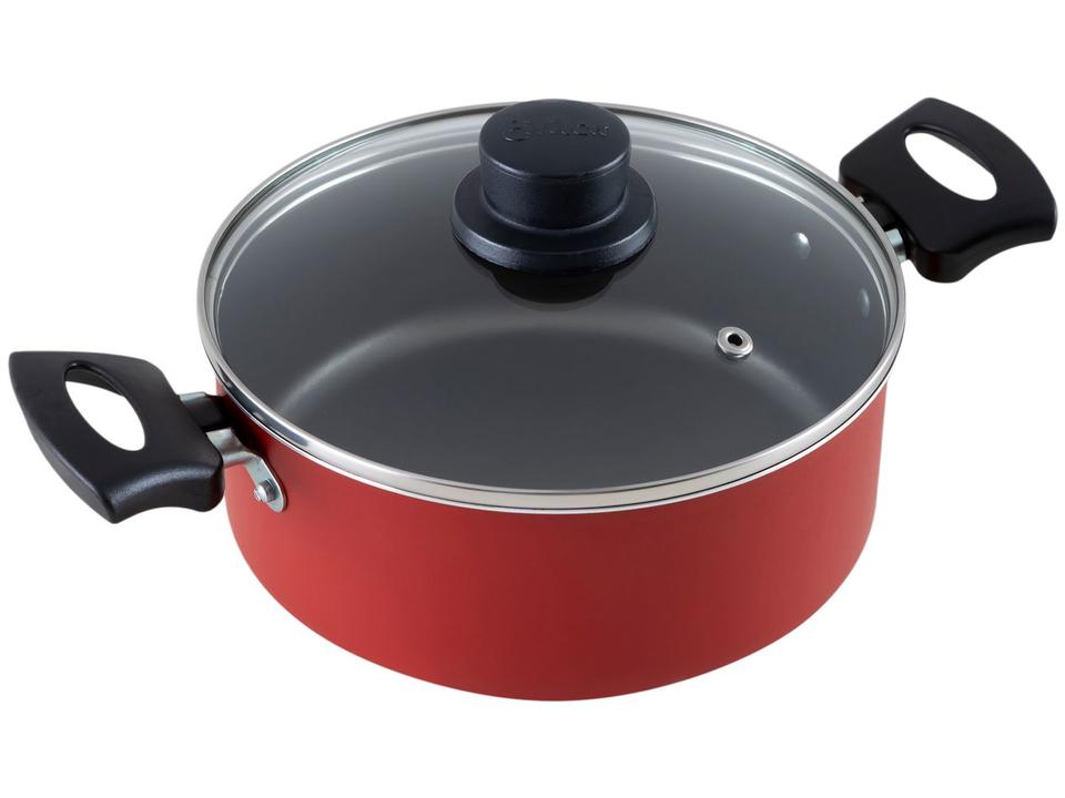 Jogo de Panelas Eirilar Antiaderente de Alumínio Bordô 8 Peças Especial Eiriflon Supreme - 5