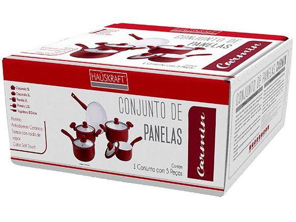 Jogo de Panelas Hauskraft Revestimento Cerâmico - 1