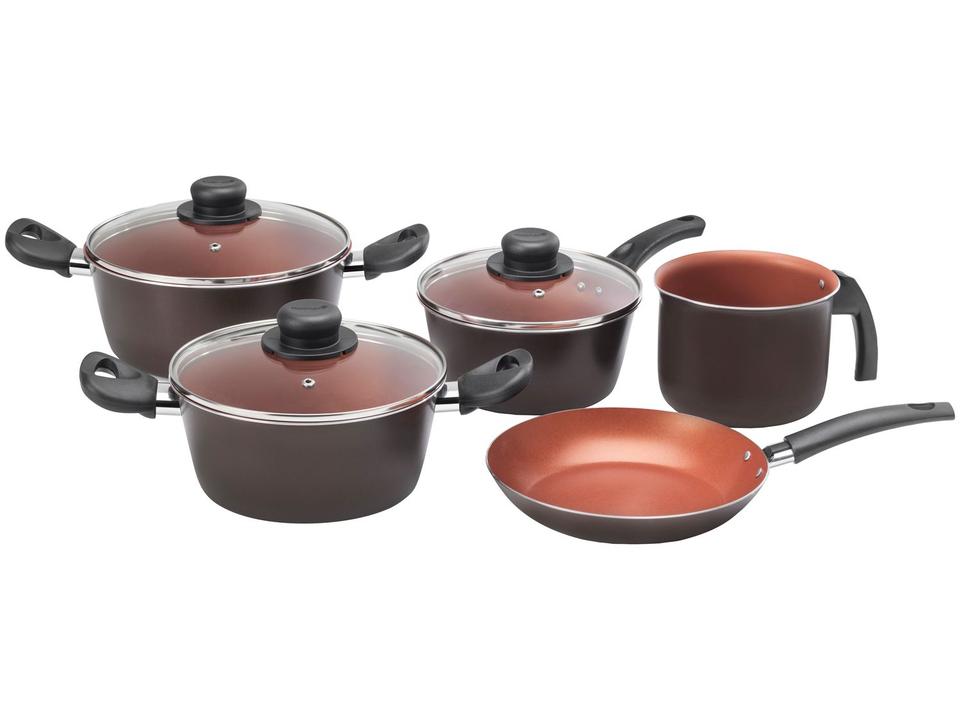 Jogo de Panelas Multiflon Antiaderente de Alumínio - 2