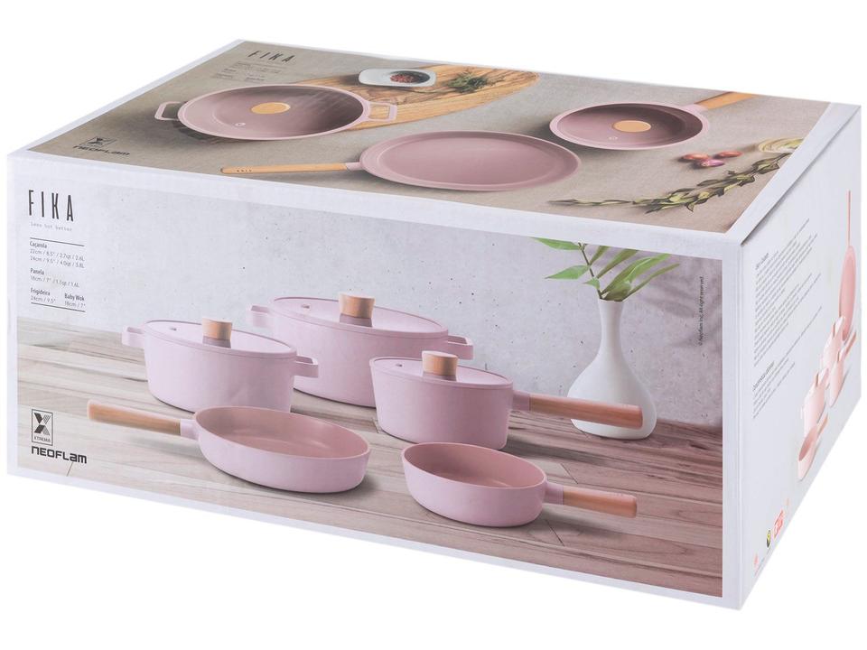 Jogo de Panelas Neoflam Revestimento Cerâmico de Alumínio 5 Peças Fika - 10