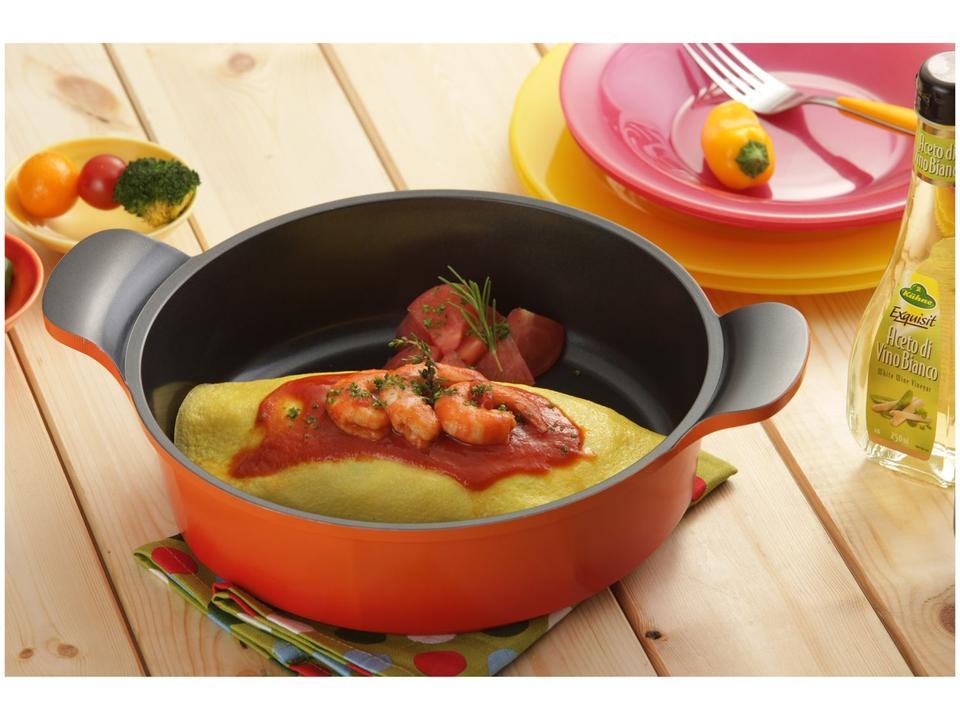 Jogo de Panelas Neoflam Revestimento Cerâmico de Alumínio Laranja 5 Peças Venn - 9