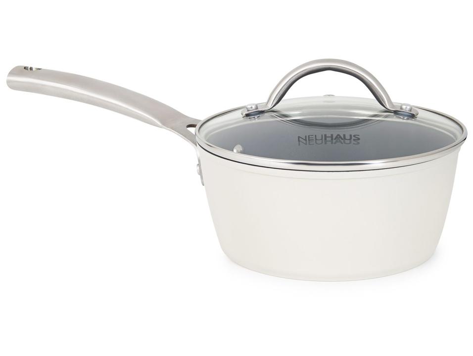 Jogo de Panelas Neuhaus Revestimento Cerâmico de Alumínio Forjado Off White Fundo Triplo 8 Peças Ceramic Prime - 5