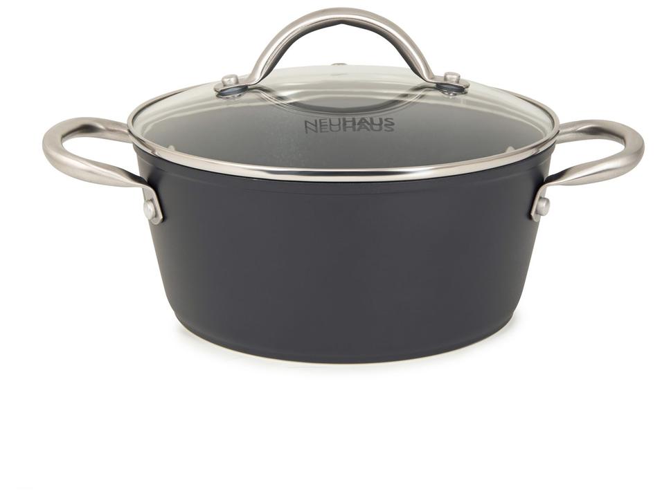 Jogo de Panelas Neuhaus Revestimento Cerâmico de Alumínio Forjado Preto Fundo Triplo 8 Peças Ceramic Prime - 4