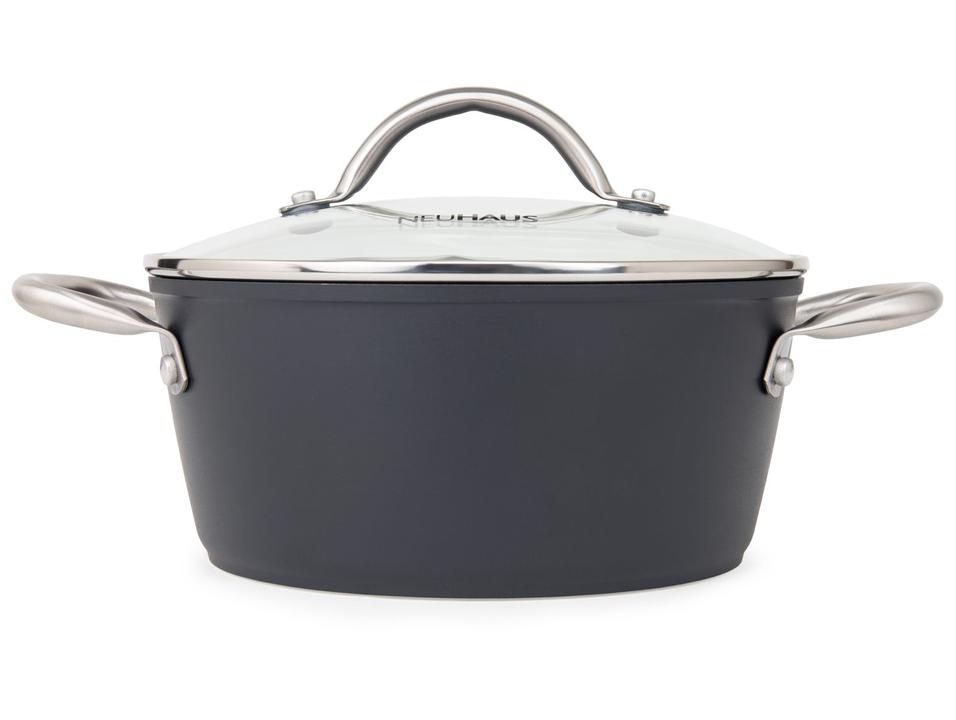 Jogo de Panelas Neuhaus Revestimento Cerâmico de Alumínio Forjado Preto Fundo Triplo 8 Peças Ceramic Prime - 5