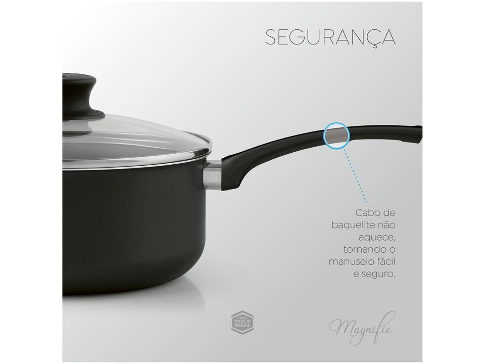 Jogo de Panelas Panelux Antiaderente de Alumínio Grafite 7 Peças Magnific - 9