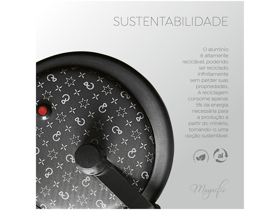 Jogo de Panelas Panelux Antiaderente de Alumínio Grafite 7 Peças Magnific - 3