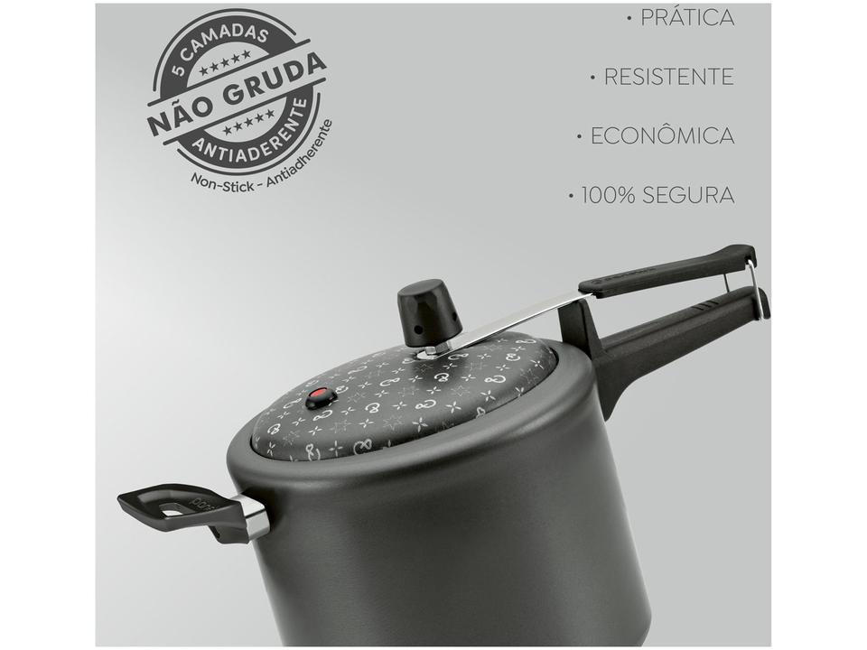Jogo de Panelas Panelux Antiaderente de Alumínio Grafite 8 Peças Magnific - 3