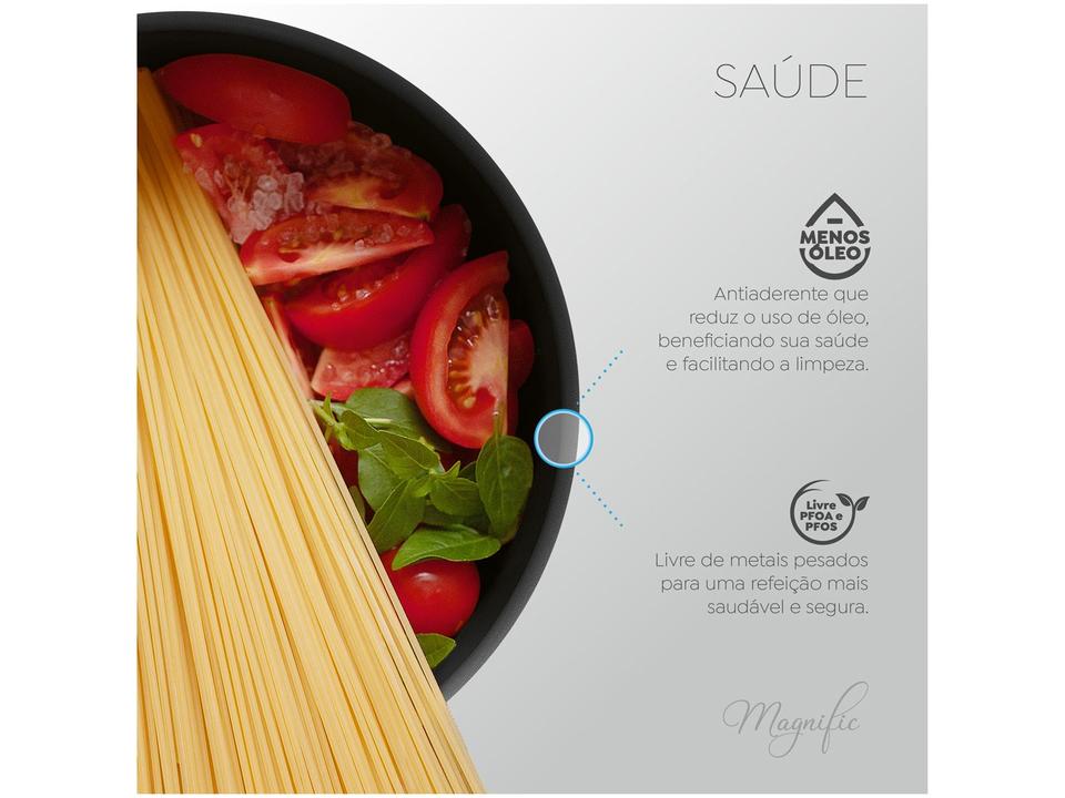 Jogo de Panelas Panelux Antiaderente de Alumínio Grafite 8 Peças Magnific - 1