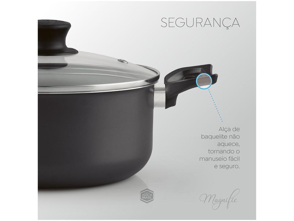 Jogo de Panelas Panelux Antiaderente de Alumínio Grafite 8 Peças Magnific - 8