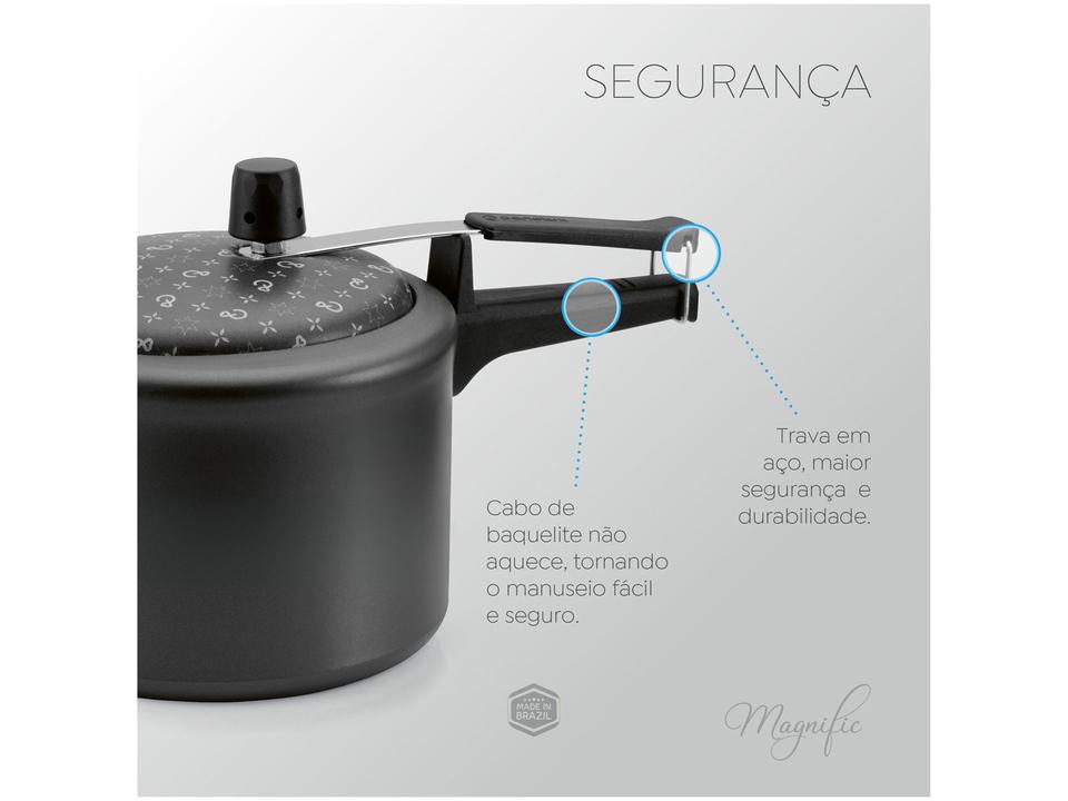 Jogo de Panelas Panelux Antiaderente de Alumínio Grafite 8 Peças Magnific - 4