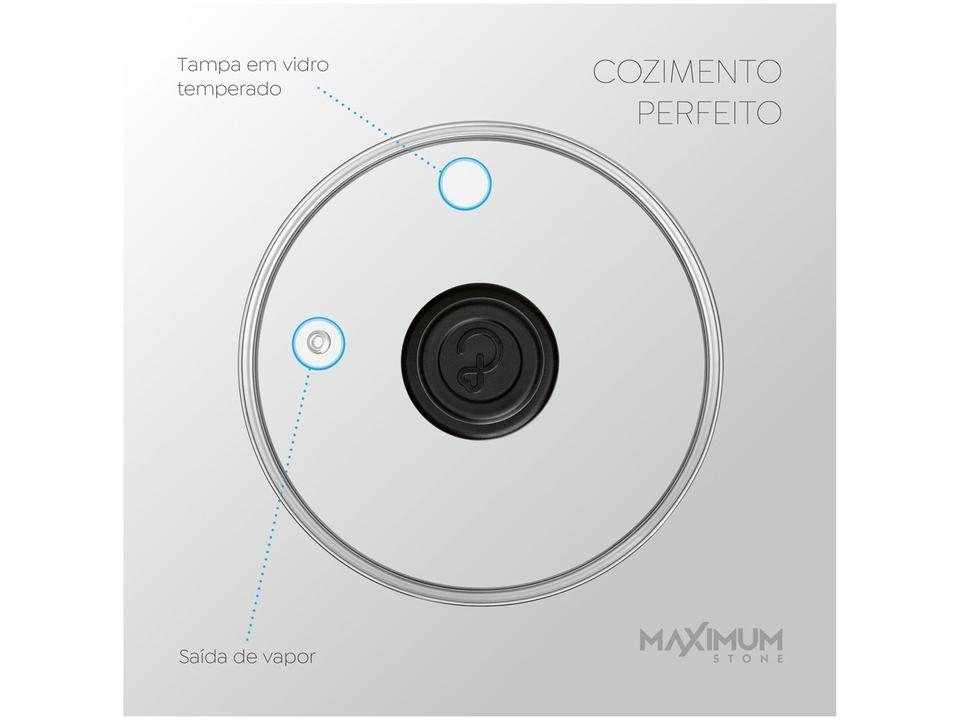 Jogo de Panelas Panelux Antiaderente de Alumínio Verde 5 Peças Maximum Stone - 4