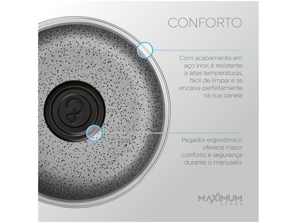 Jogo de Panelas Panelux Antiaderente de Alumínio Verde 5 Peças Maximum Stone - 3