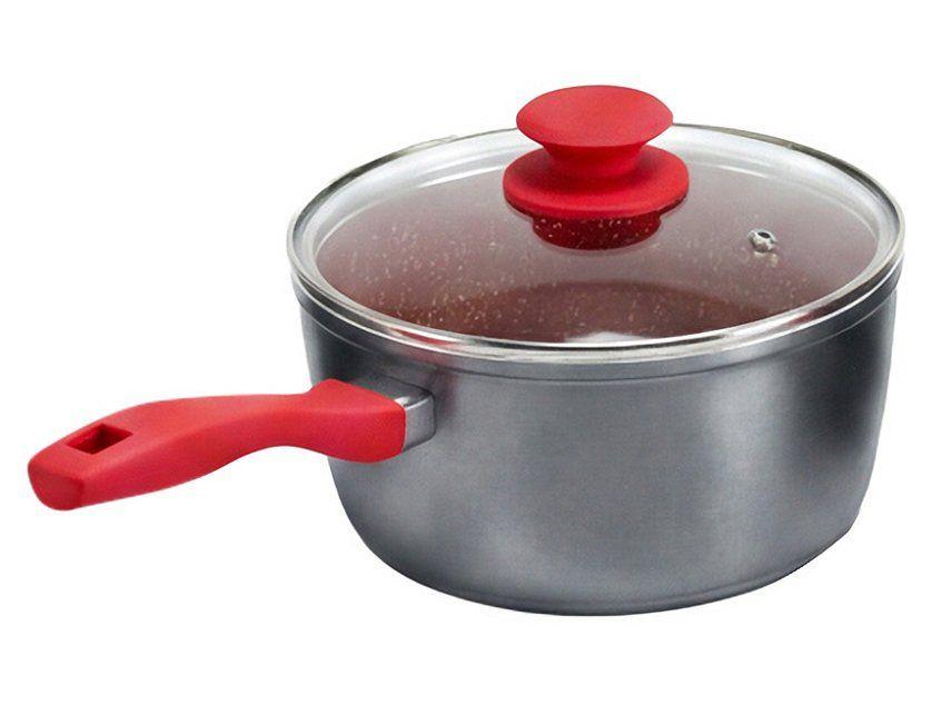 Jogo de Panelas Philco Antiaderente Cinza e Vermelho 4 Peças PKT420 - 5