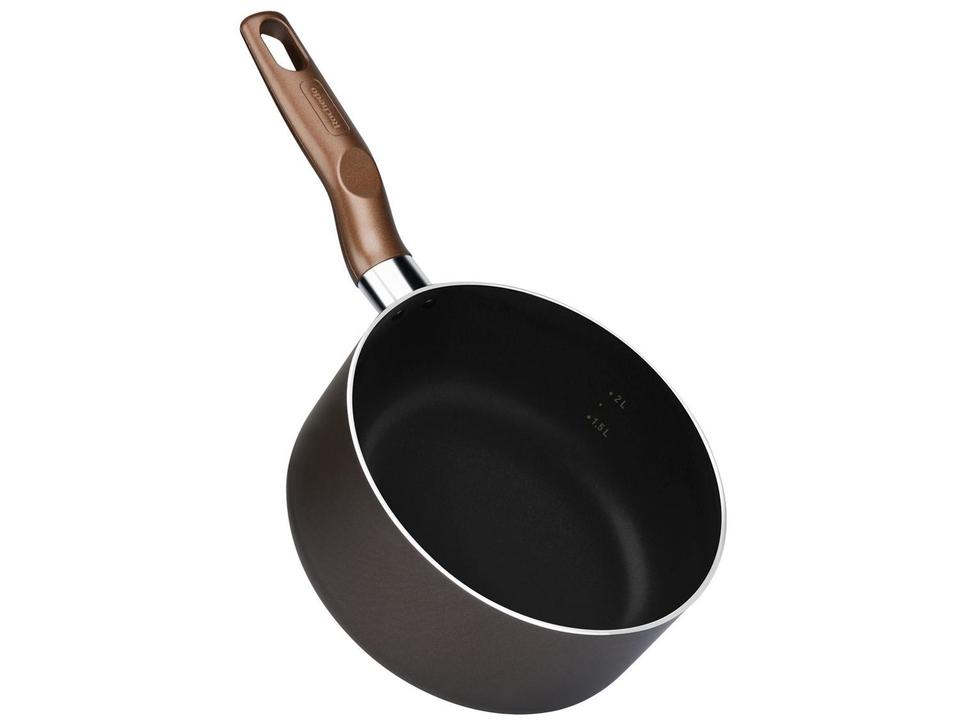 Jogo de Panelas Rochedo Antiaderente de Alumínio Chocolate 5 Peças Expert - 19