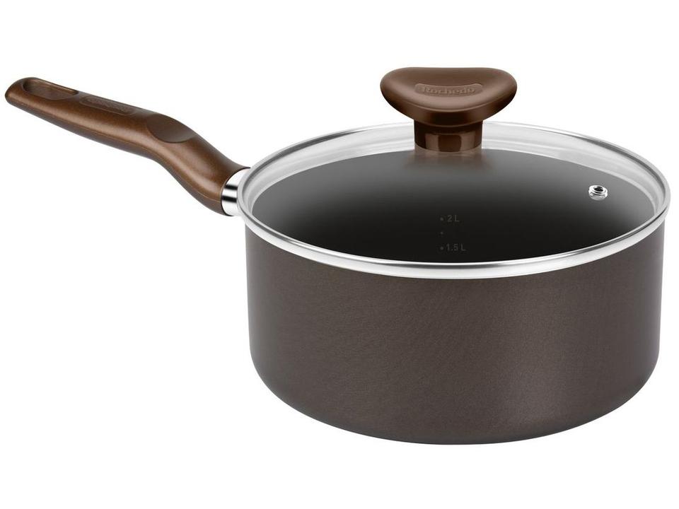 Jogo de Panelas Rochedo Antiaderente de Alumínio Chocolate 5 Peças Expert - 21