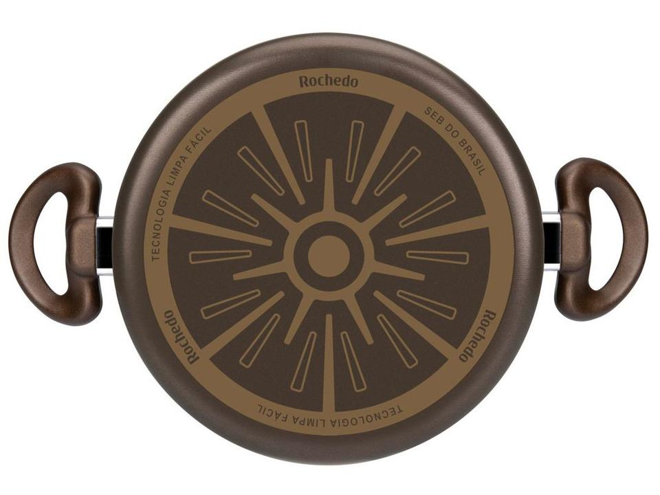 Jogo de Panelas Rochedo Antiaderente de Alumínio Chocolate 5 Peças Expert - 10