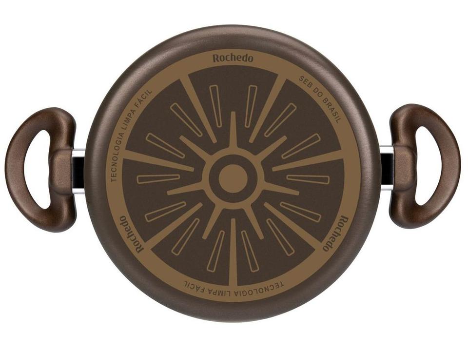 Jogo de Panelas Rochedo Antiaderente de Alumínio Chocolate 5 Peças Expert - 7