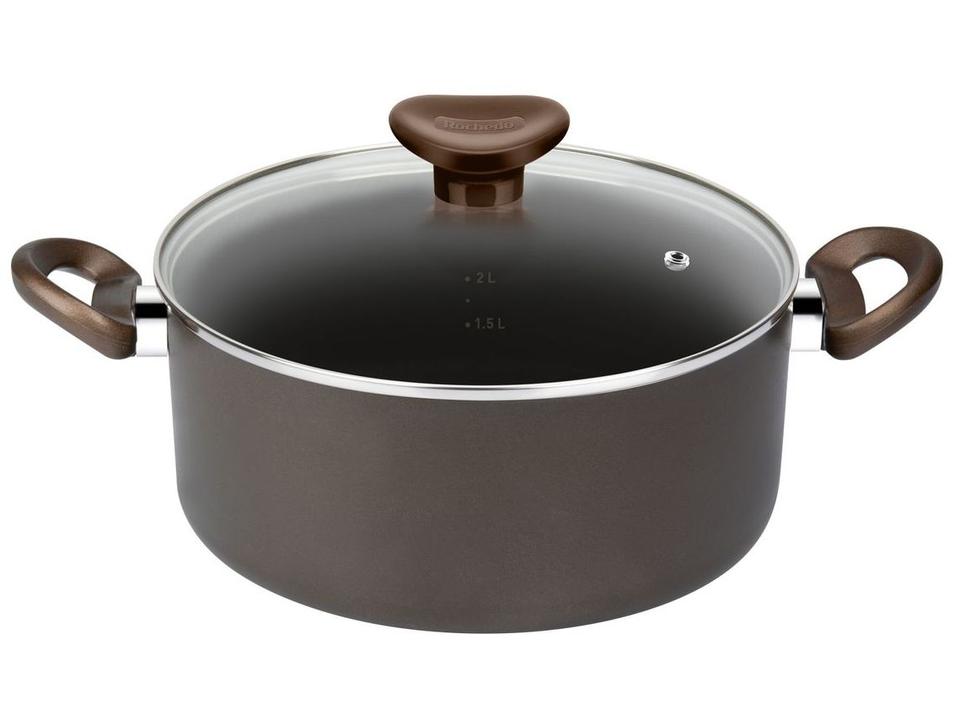 Jogo de Panelas Rochedo Antiaderente de Alumínio Chocolate 5 Peças Expert - 8