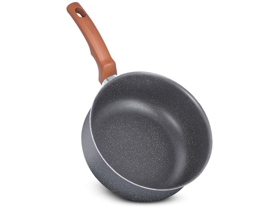 Jogo de Panelas Rochedo Antiaderente de Alumínio Cinza e Bege 5 Peças Natural Stone - 5