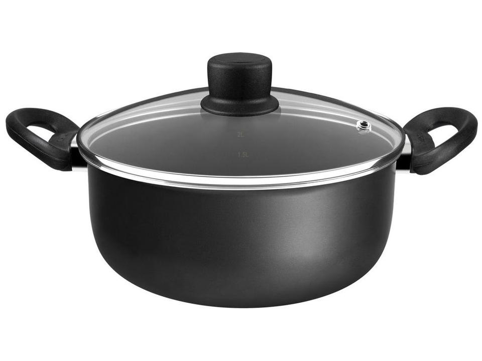 Jogo de Panelas Rochedo Antiaderente de Alumínio Grafite 5 Peças Robusta - 14