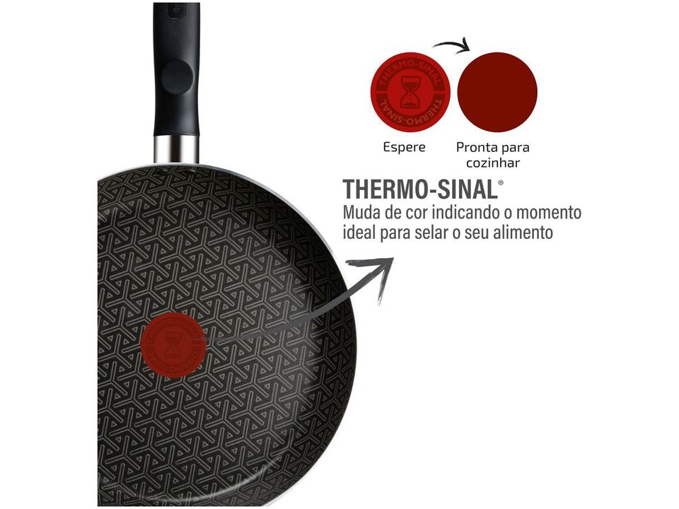 Jogo de Panelas Rochedo Antiaderente de Alumínio Grafite 5 Peças Robusta - 6