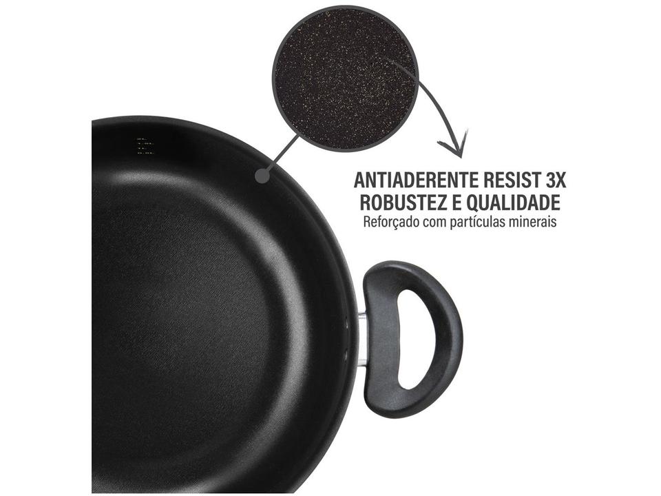 Jogo de Panelas Rochedo Antiaderente de Alumínio Grafite 5 Peças Robusta - 4