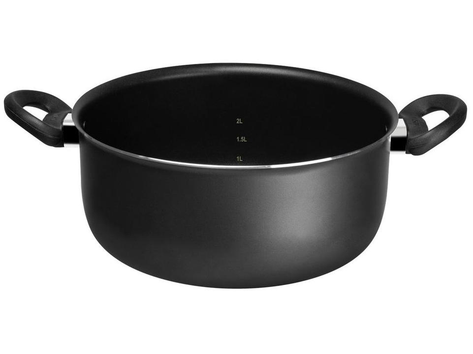 Jogo de Panelas Rochedo Antiaderente de Alumínio Grafite 5 Peças Robusta - 15