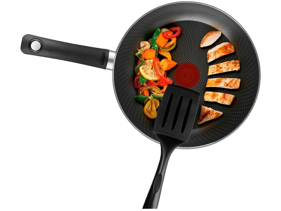 Jogo de Panelas Rochedo Antiaderente de Alumínio Preto e Azul 9 Peças Smart - 11